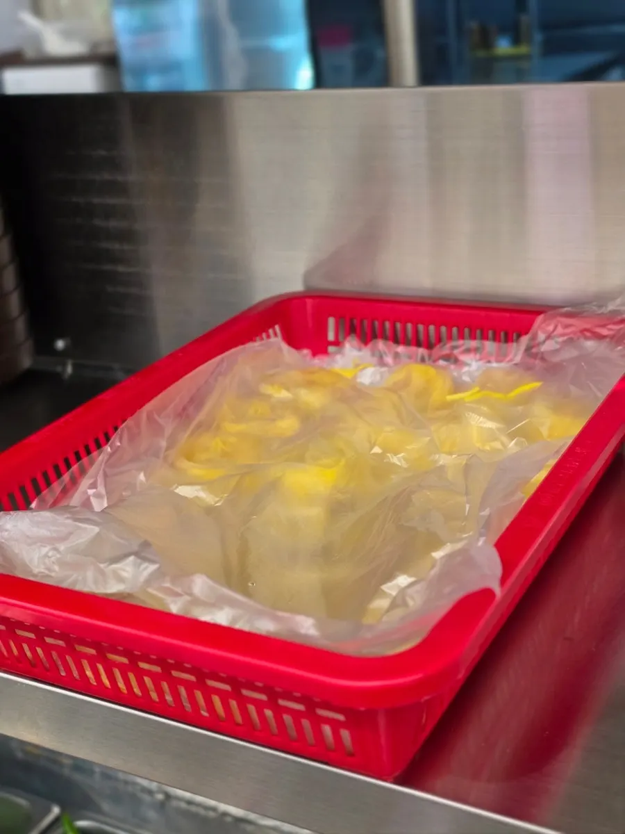 Unlimited refill noodle sarigi at the self-serve bar