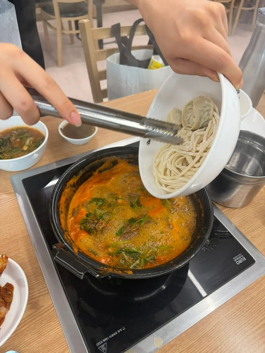 Sesuap daging dibalut minari dan cendawan