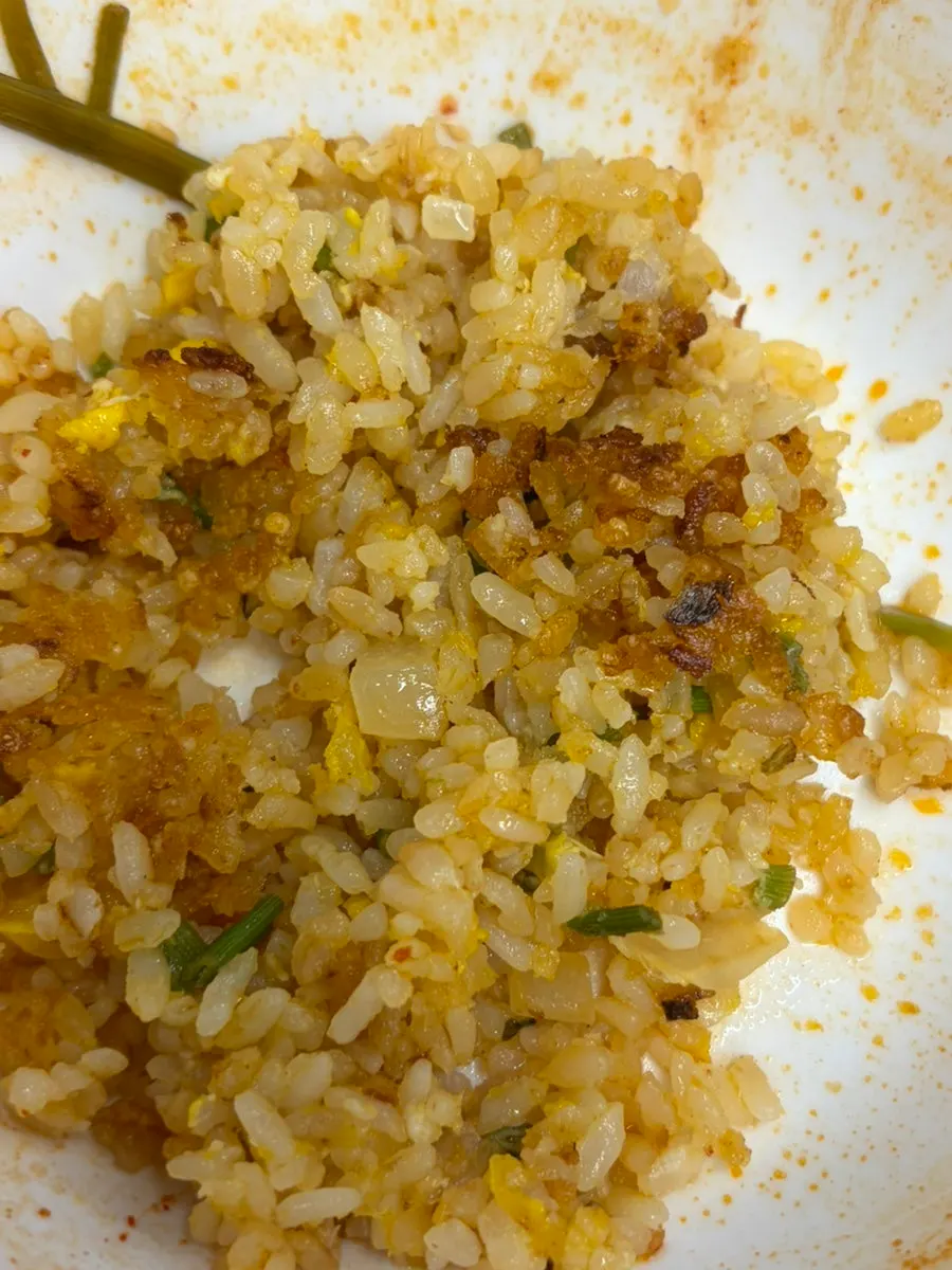 Fried rice to finish the kalguksu meal