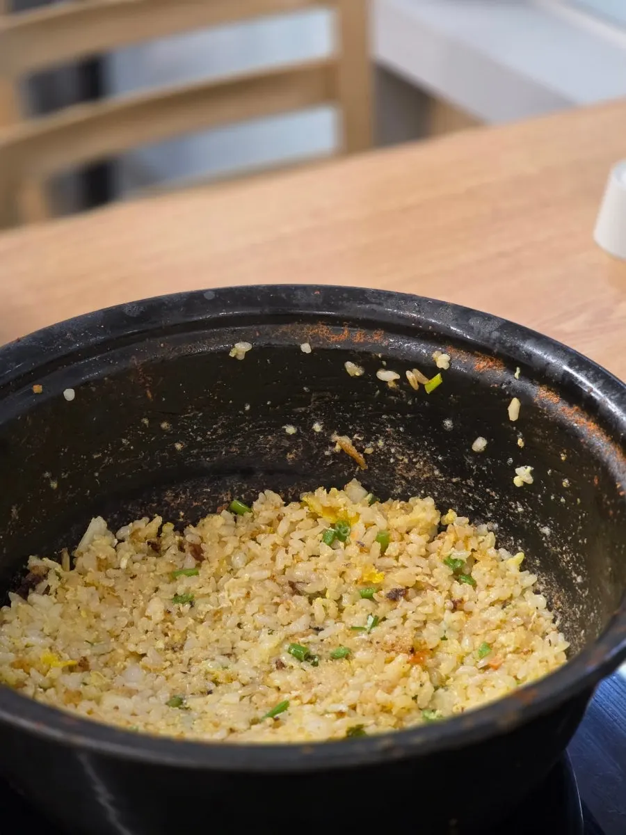 Deungchon's fried rice, made fresh by the owner