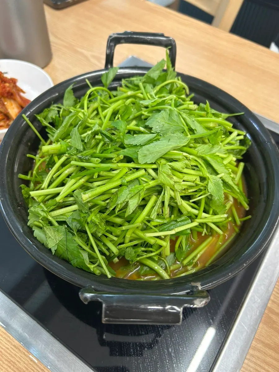 A full shabu-shabu meal set on the table