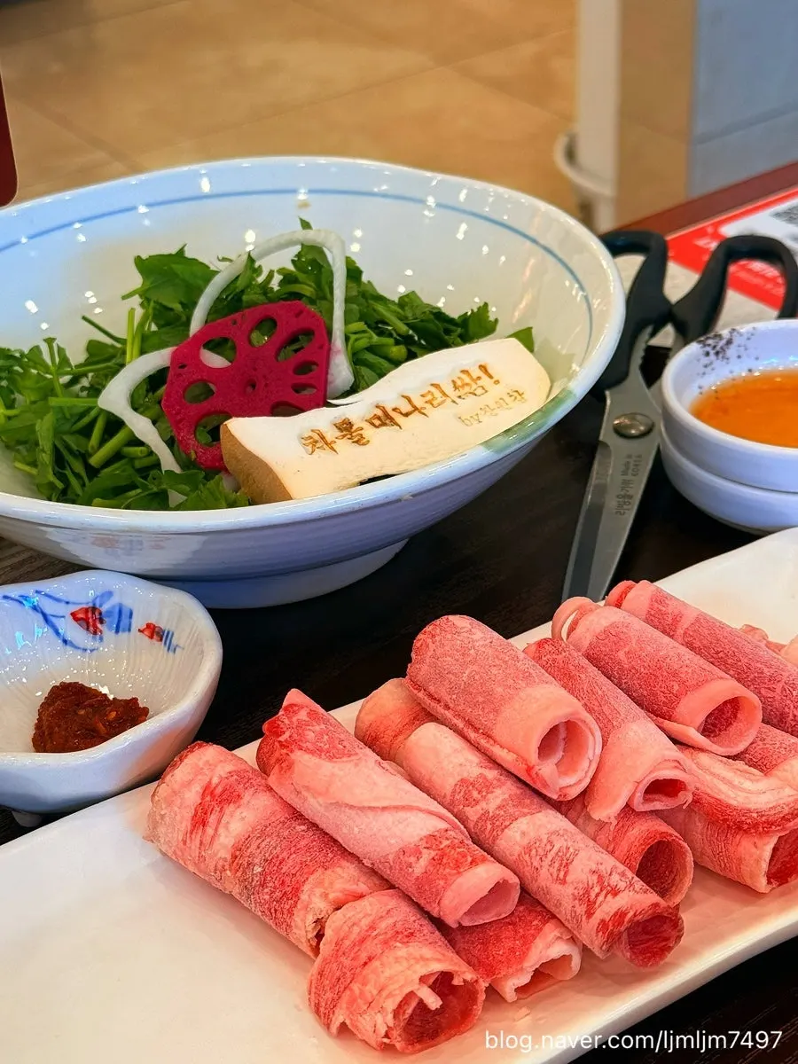 샤브 국물에 익힌 활전복