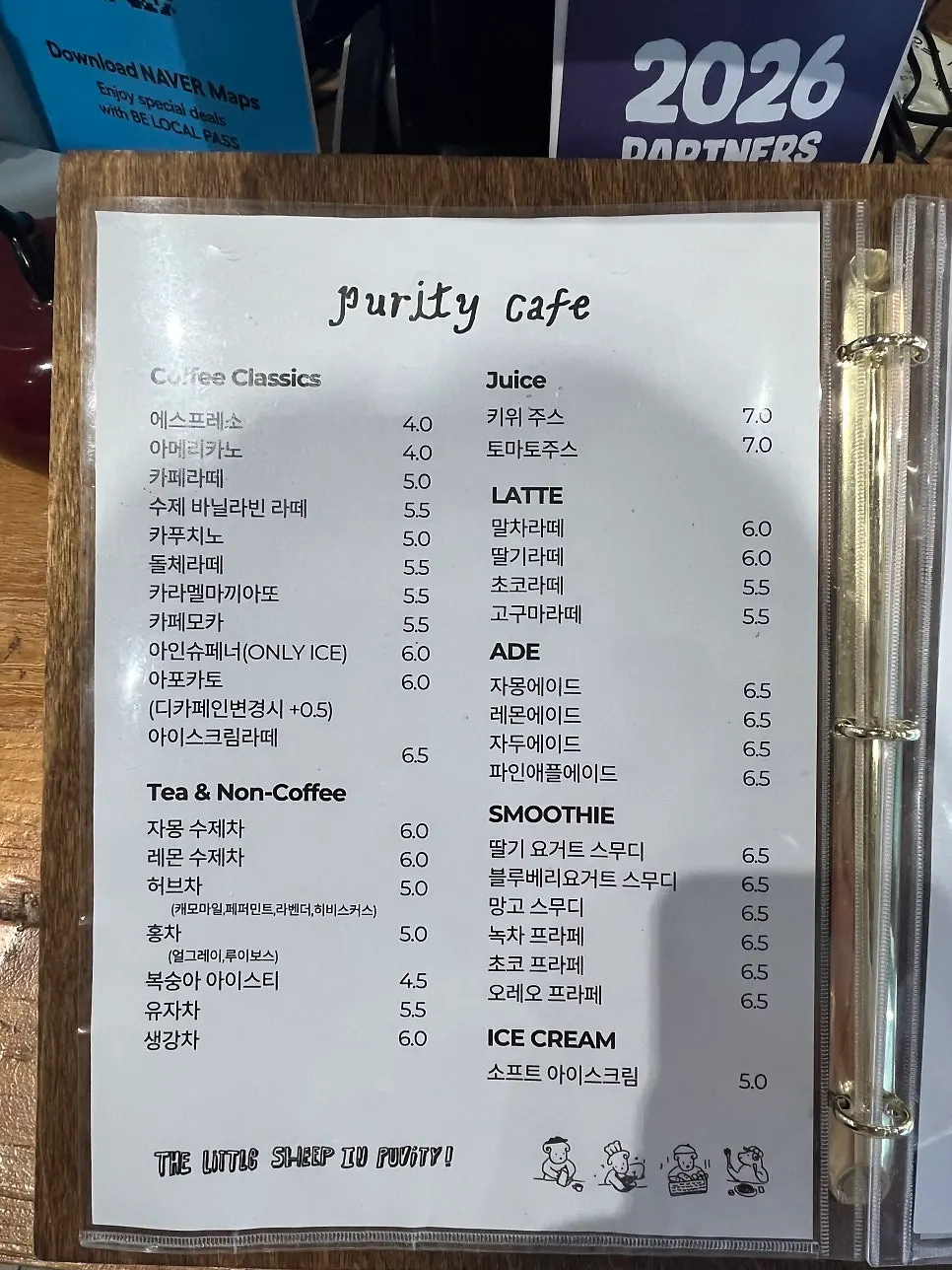 Bakery display case at Purity Cafe