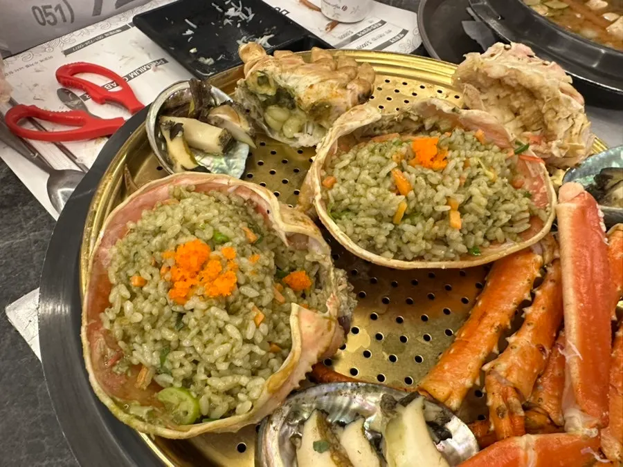 King crab and snow crab visit near Gijang Market