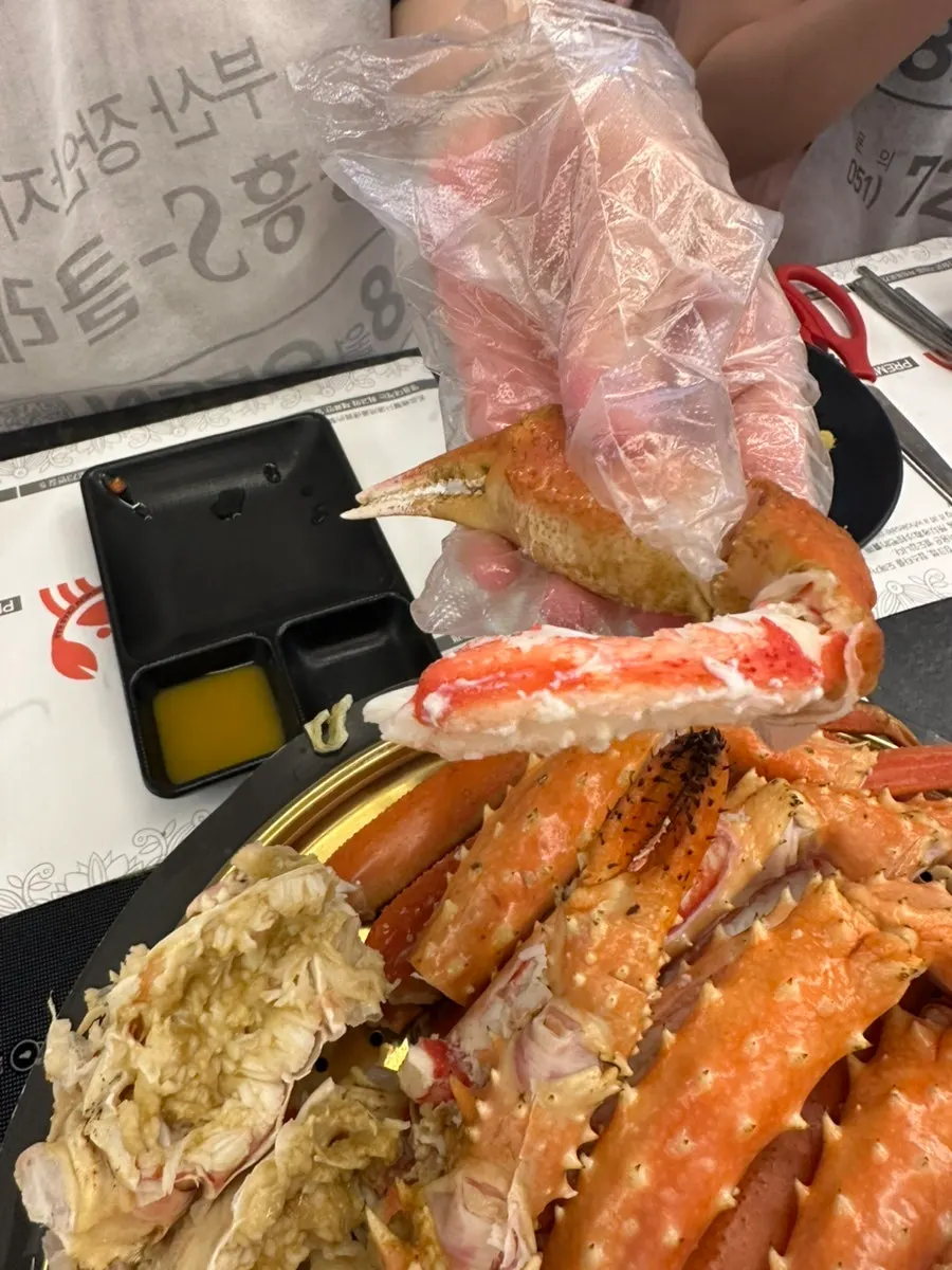 Record of a king crab and snow crab visit at Gijang Market