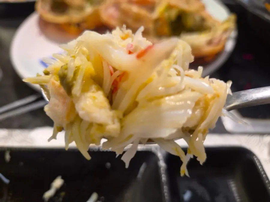 Snow crab meal shared with friends