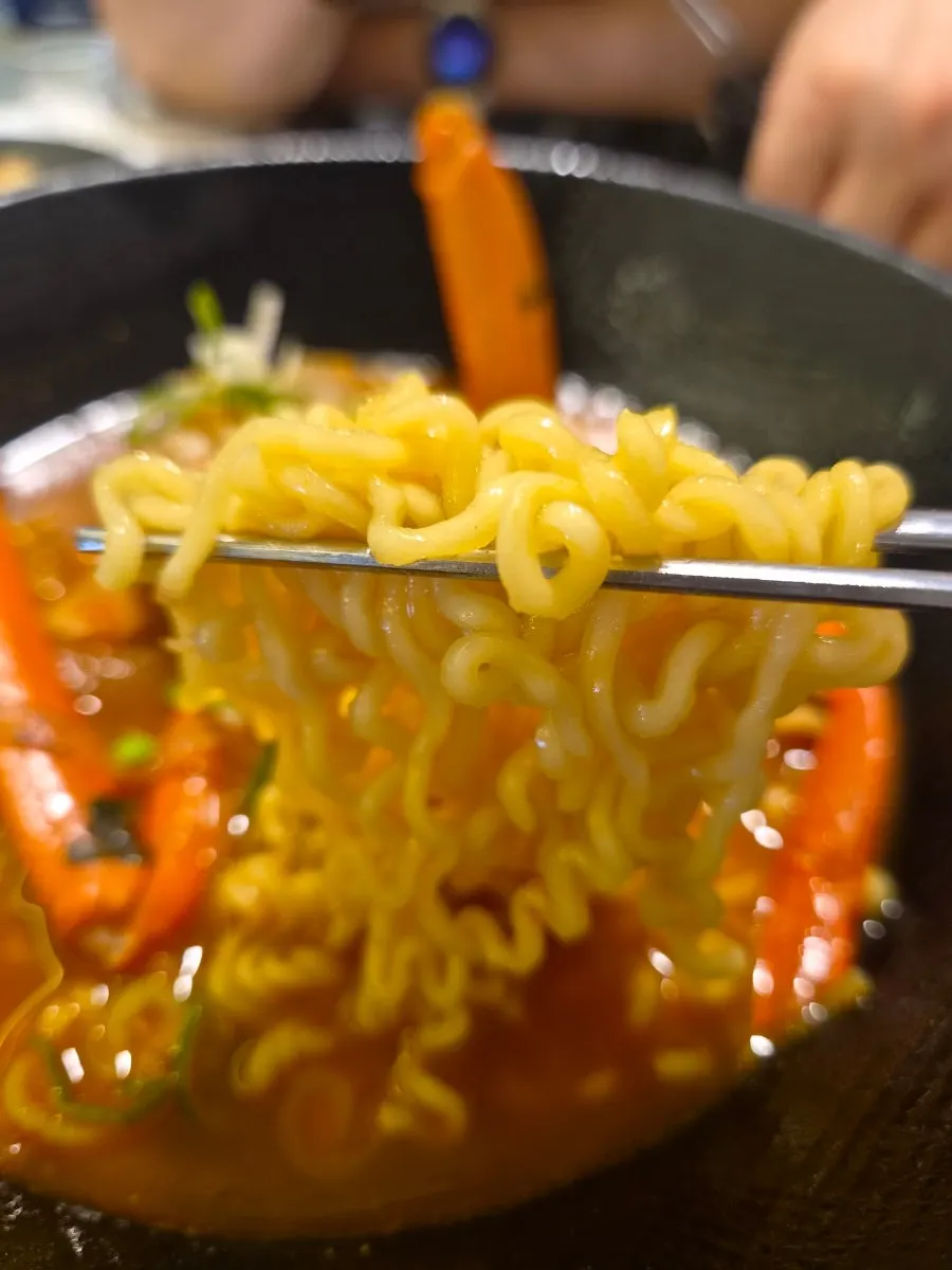 Snow crab ramen with crab legs and meat