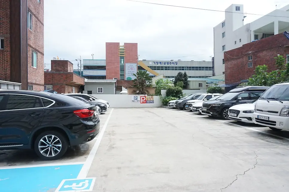 View of the parking area at Gijang Myeongpum Daegae