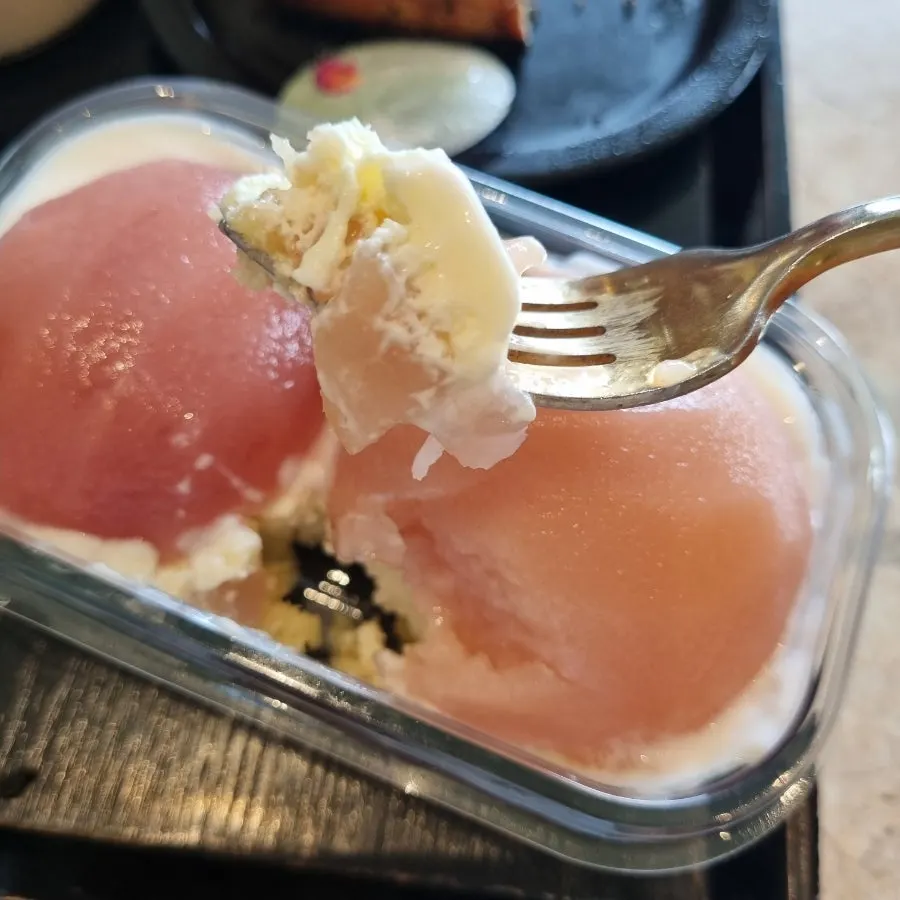 Summer seasonal White Peach Tiramisu