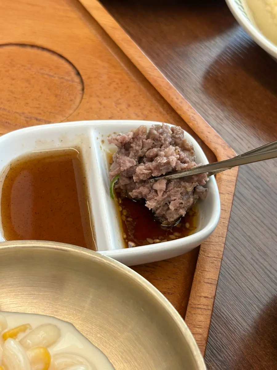 切って肉汁が見えるトッカルビ