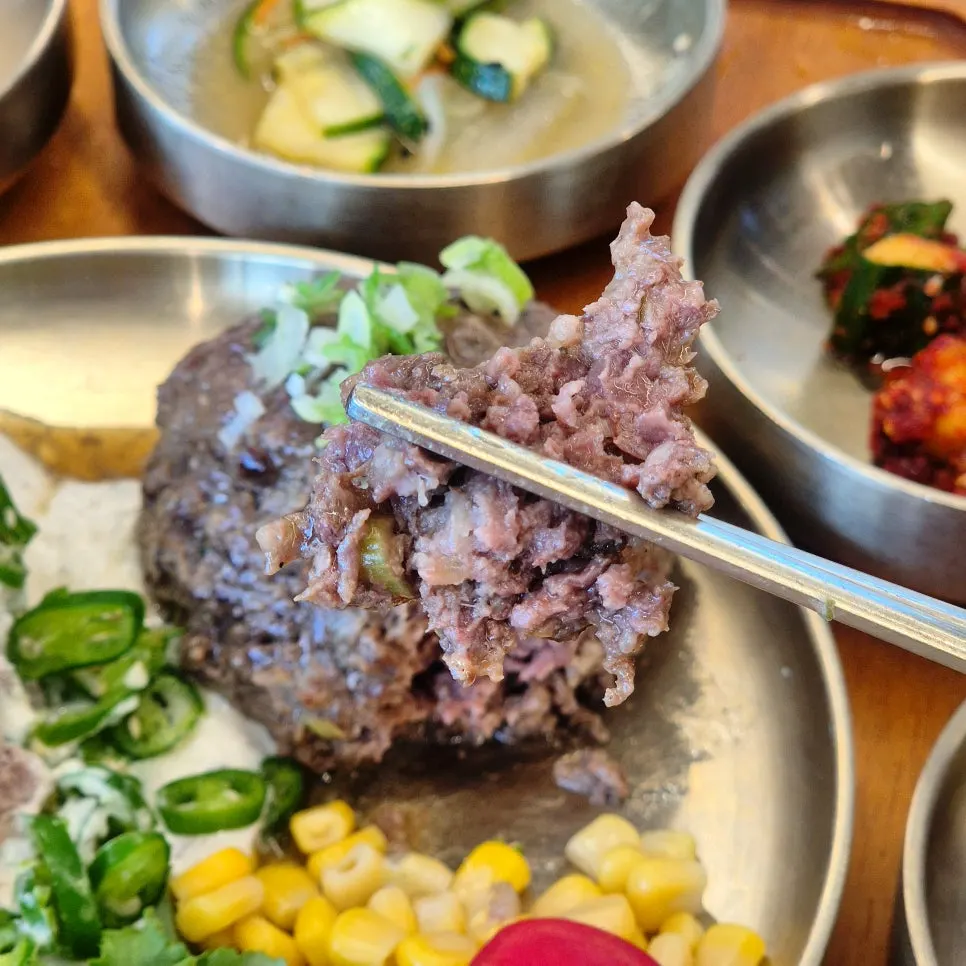 동암떡갈비 한우수제떡갈비 클로즈업