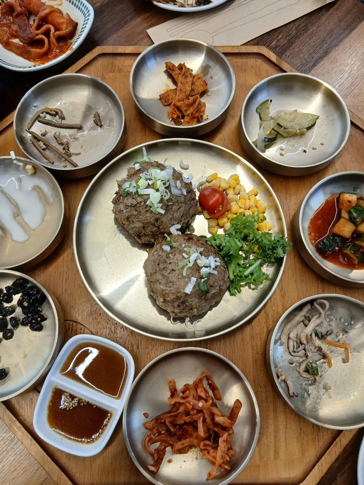 동암떡갈비정식 1인 상차림 전체