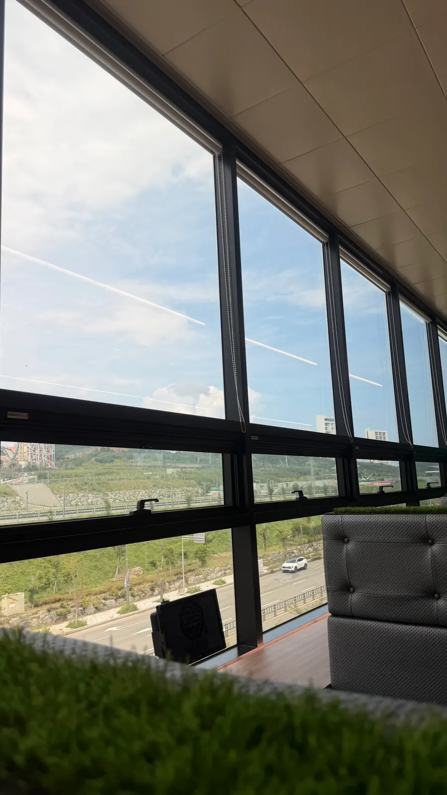 View of East Busan Outlet from the window seats at Dongam Tteokgalbi