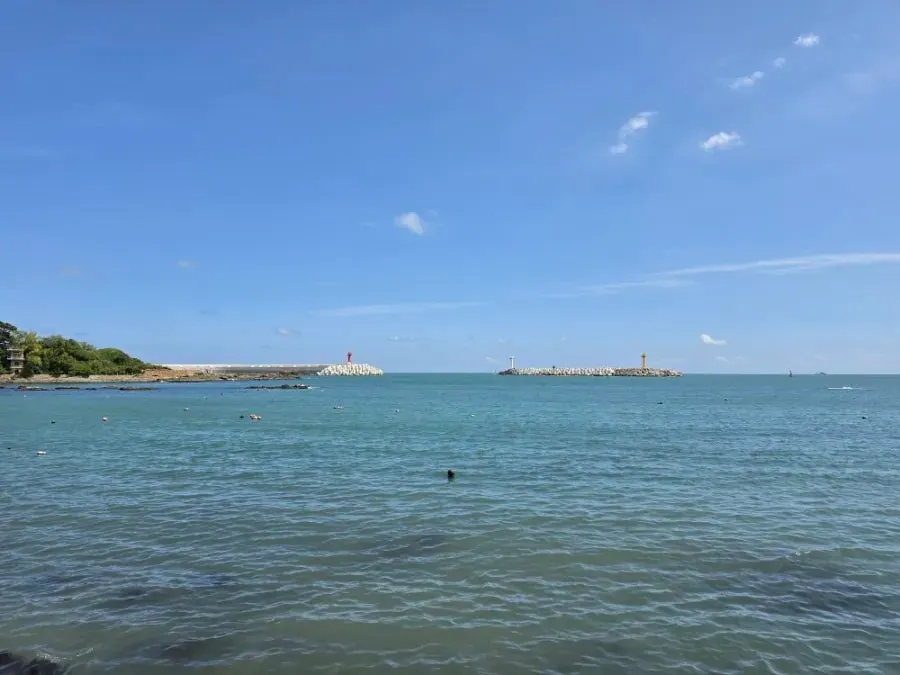 Scenery from the drive along the Gijang coast after the meal