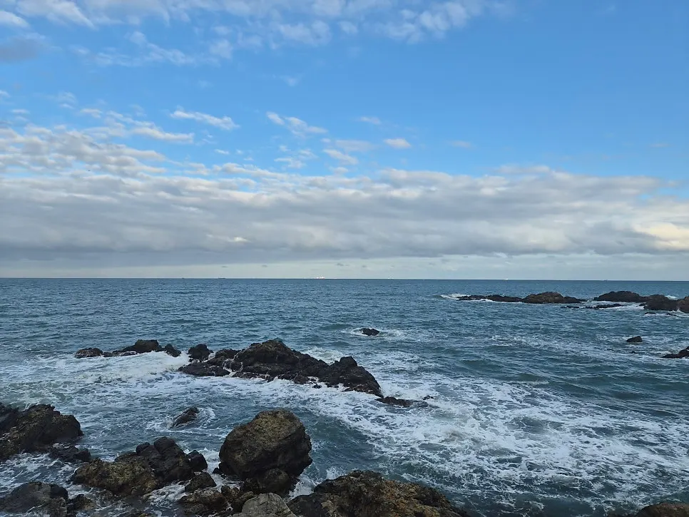 Ilgwang beach, great for a stroll before or after the meal