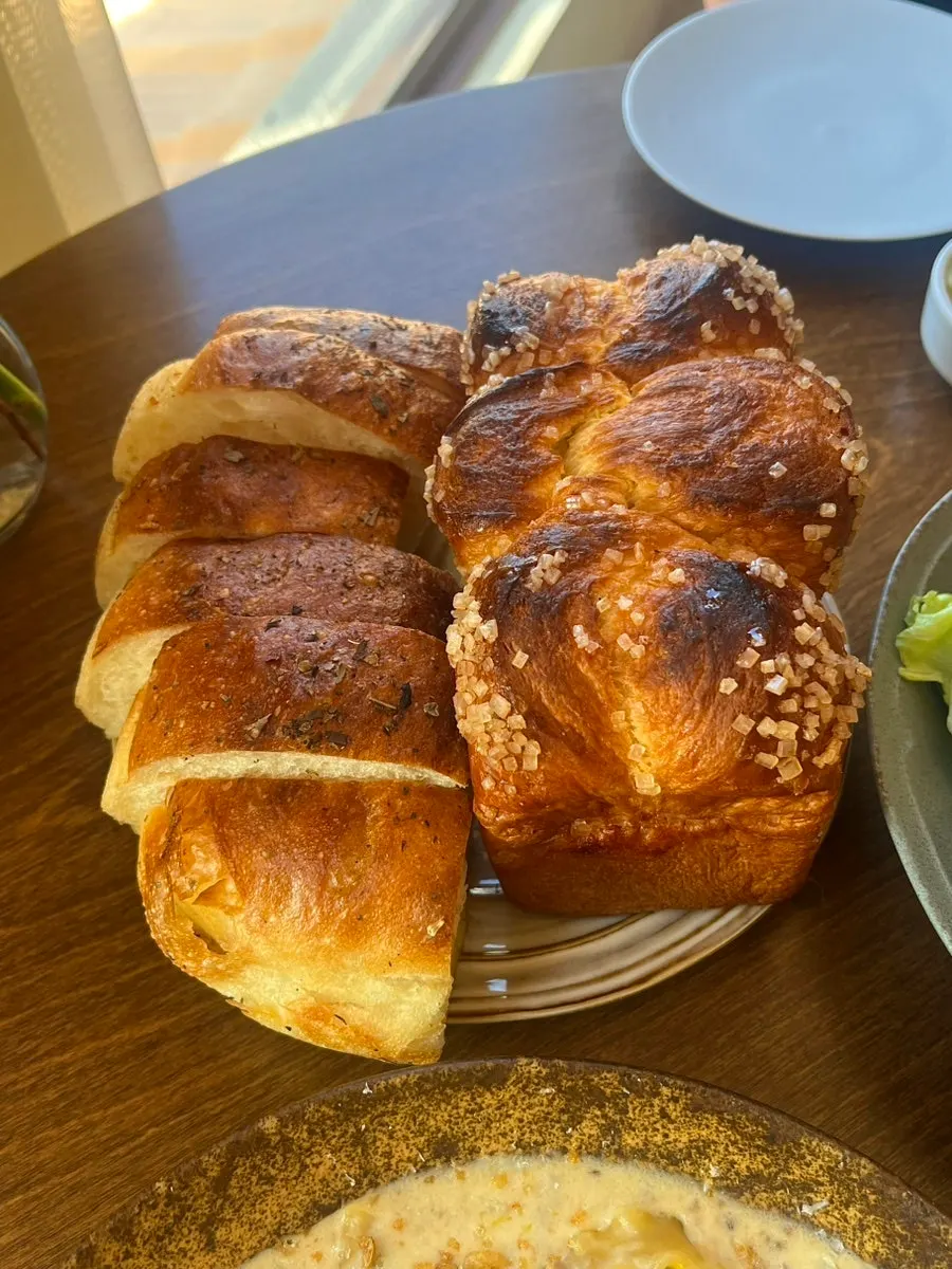 Bulgogi panini and jambon sandwich