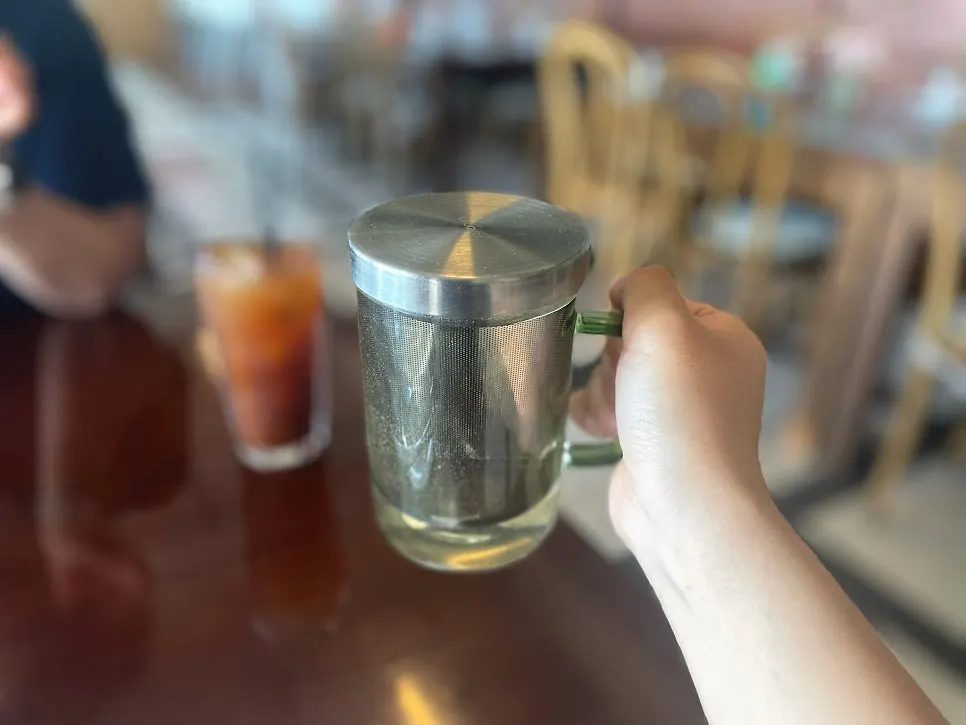 A cup of chamomile herbal tea
