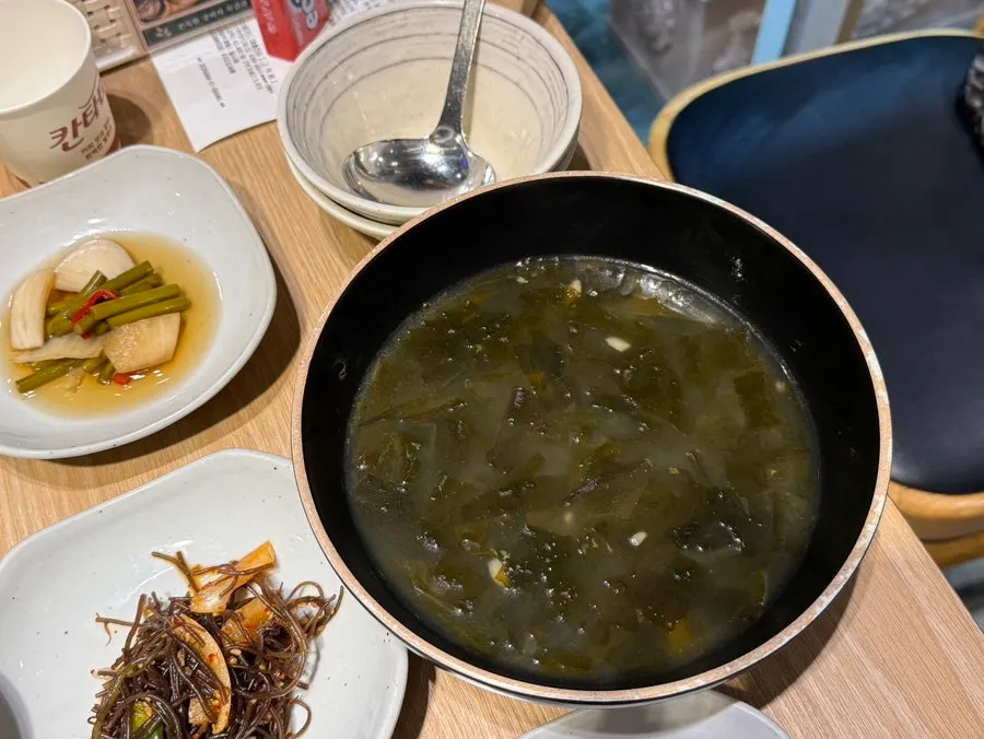 A variety of Korean side dishes