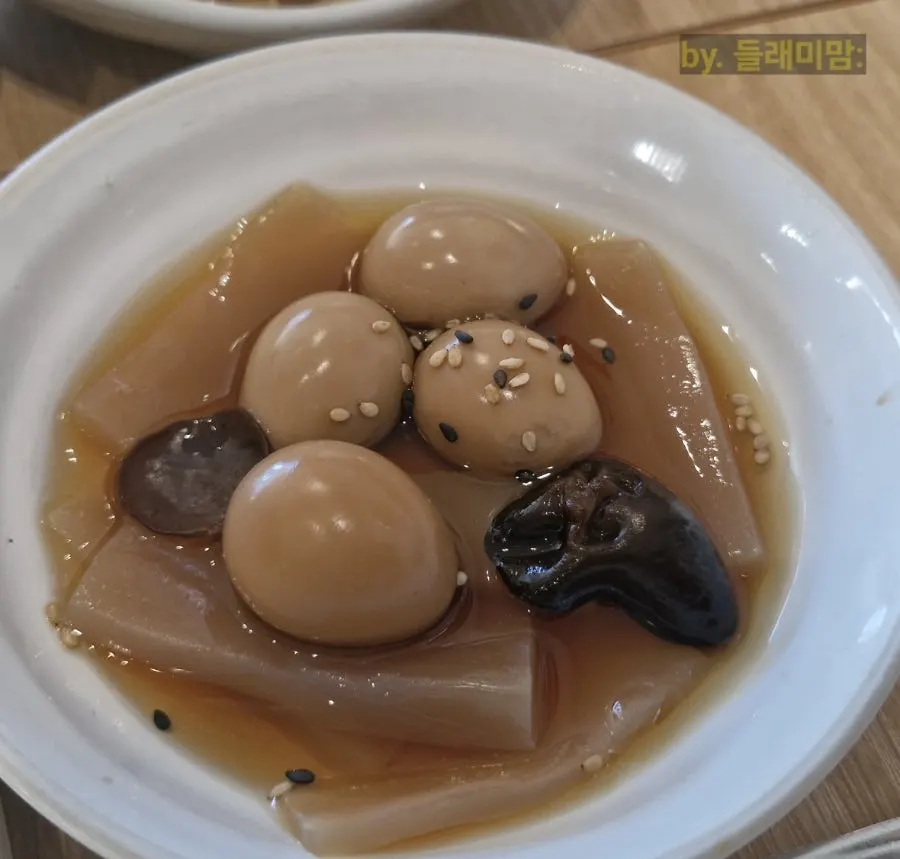 A variety of Korean side dishes laid out