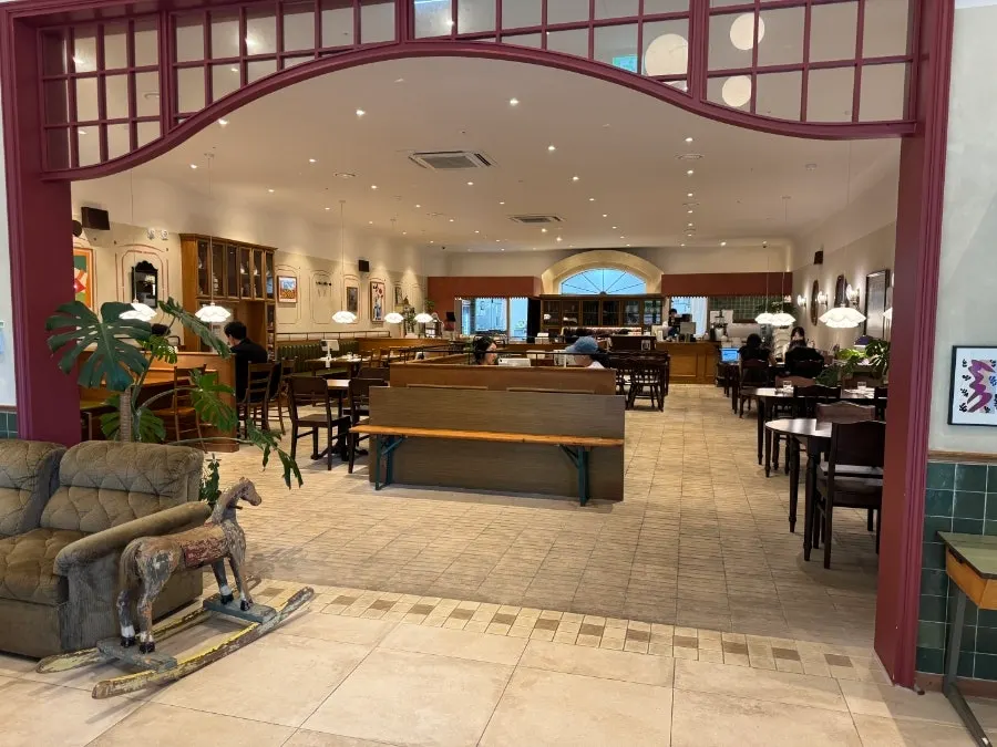 Bueokgan Restaurant interior with warm lighting