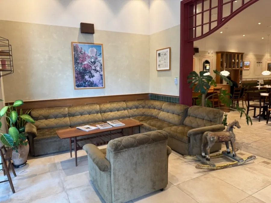 Restaurant interior with a European atmosphere