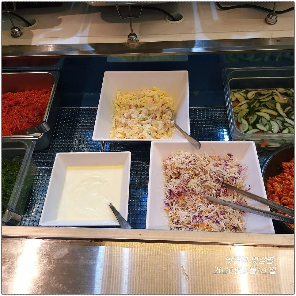 Basic side dishes set on the table