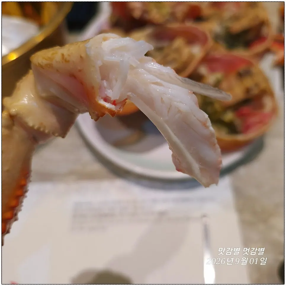 Crab body and leg meat