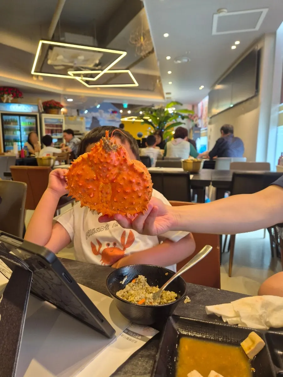 식사를 마친 기장명품대게 테이블 마지막 사진