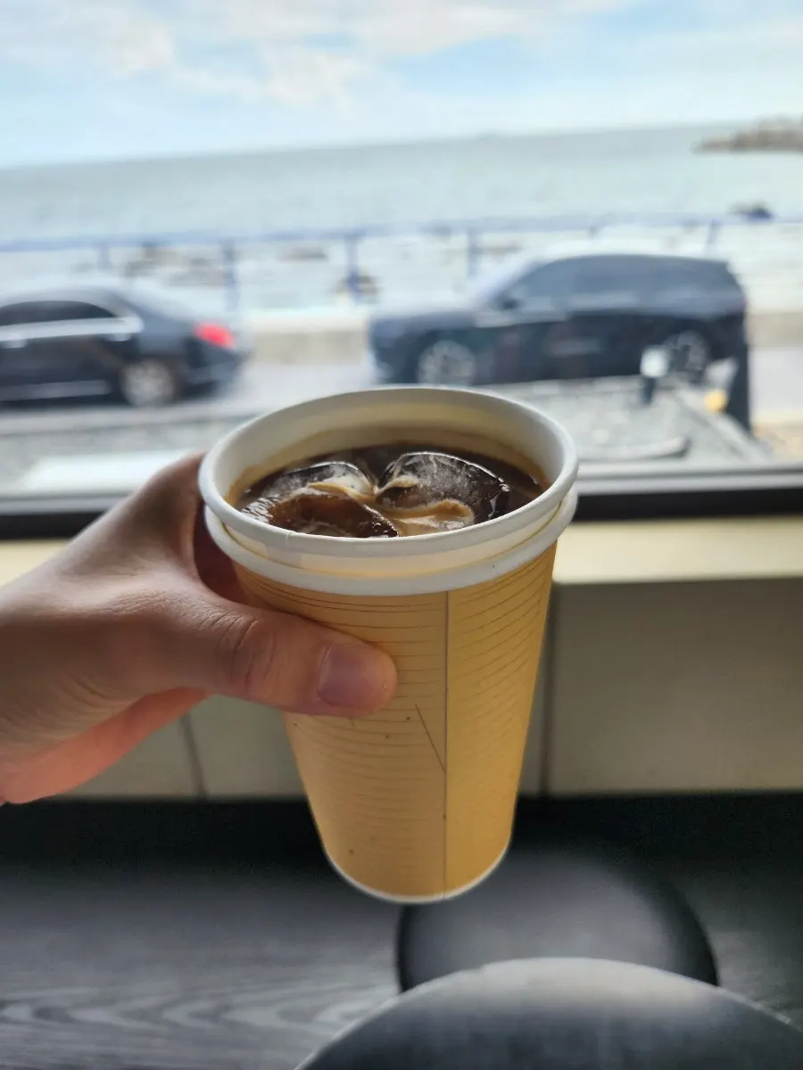 Vertical photo of the royal vanilla bean latte