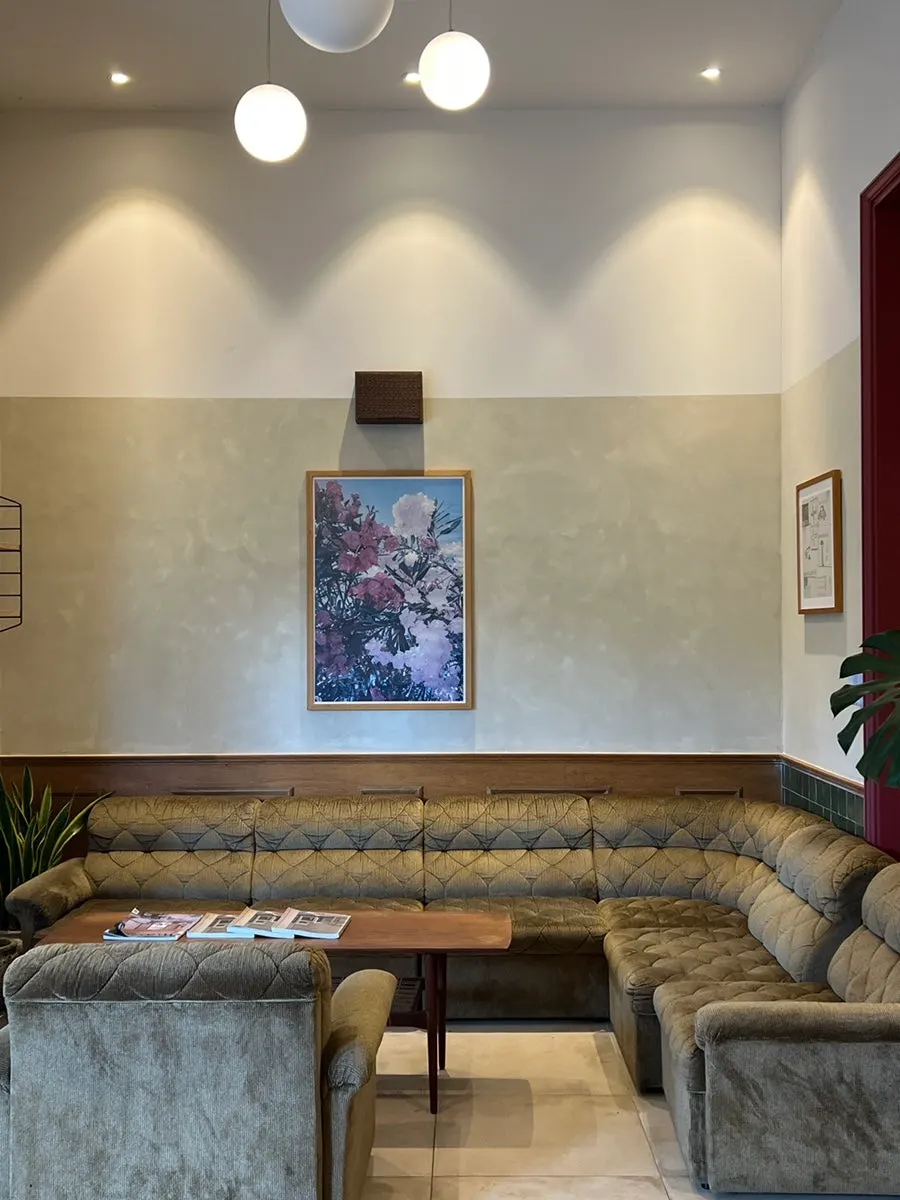 Spacious waiting area at Bueokgan restaurant
