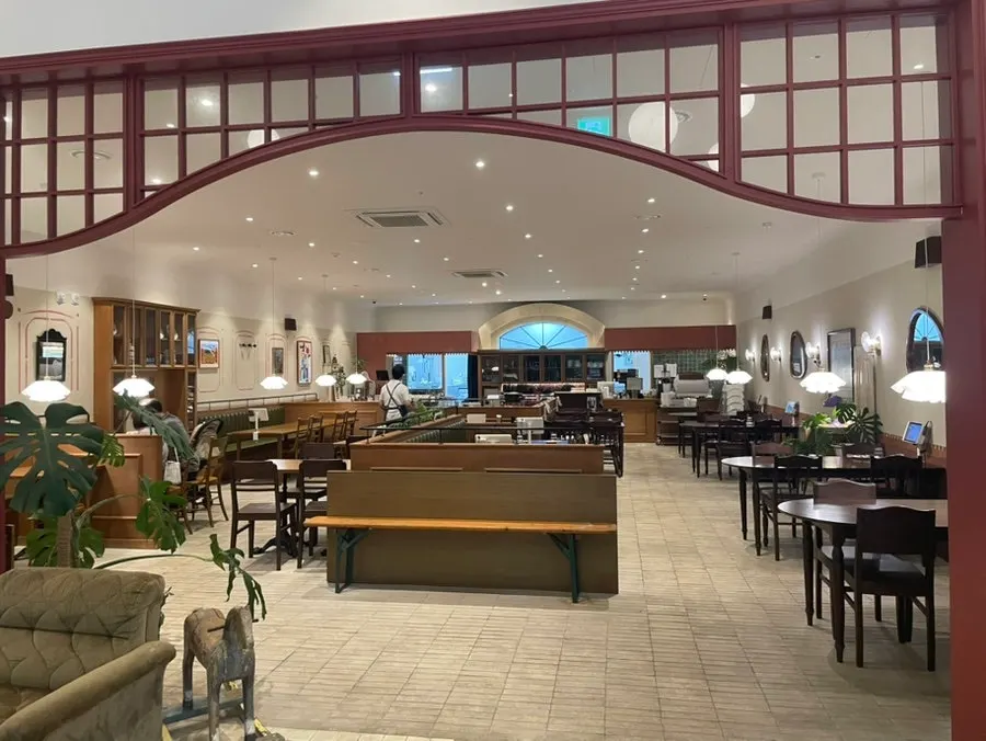 Interior of Bueokgan with wood-toned European interior