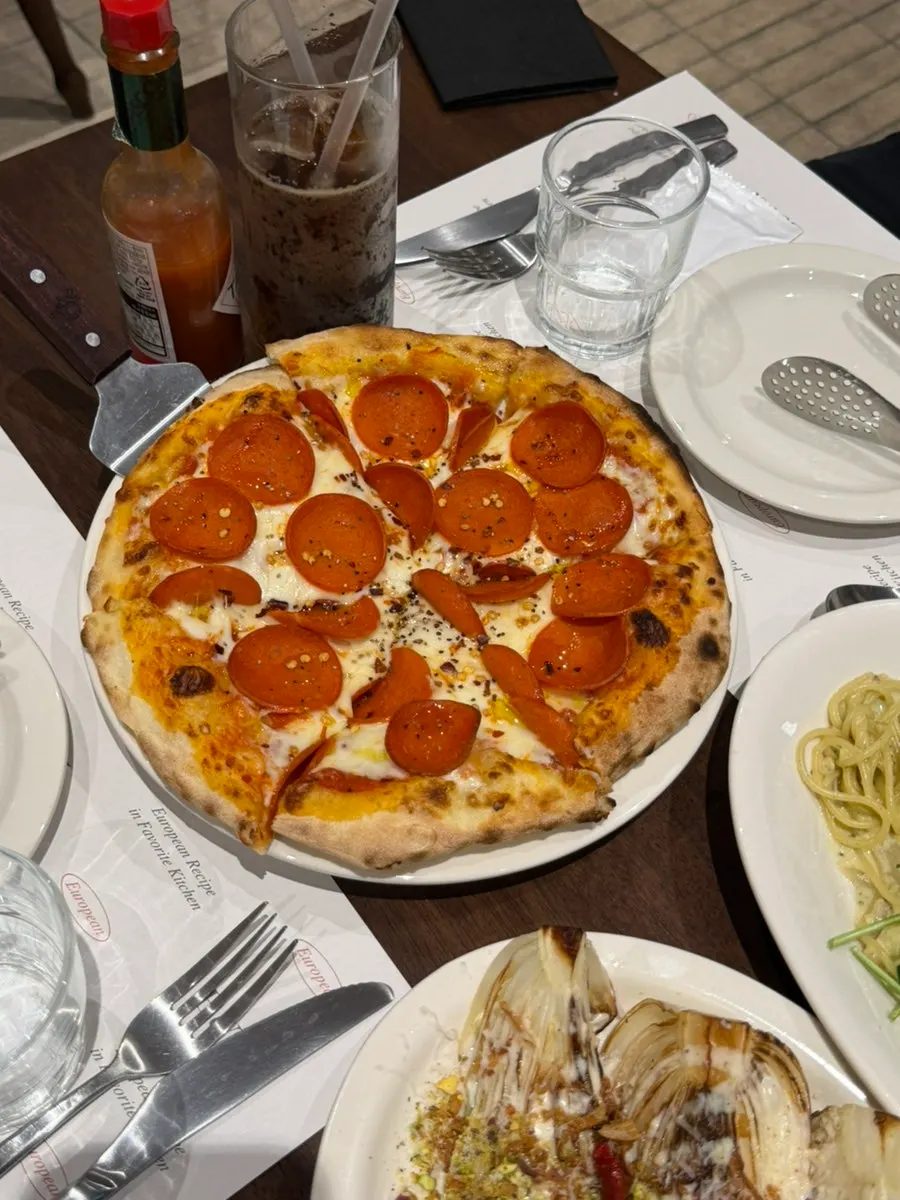 Three Western dishes set on the table