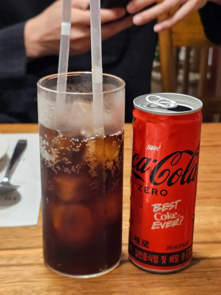 음식 전에 먼저 나온 제로콜라