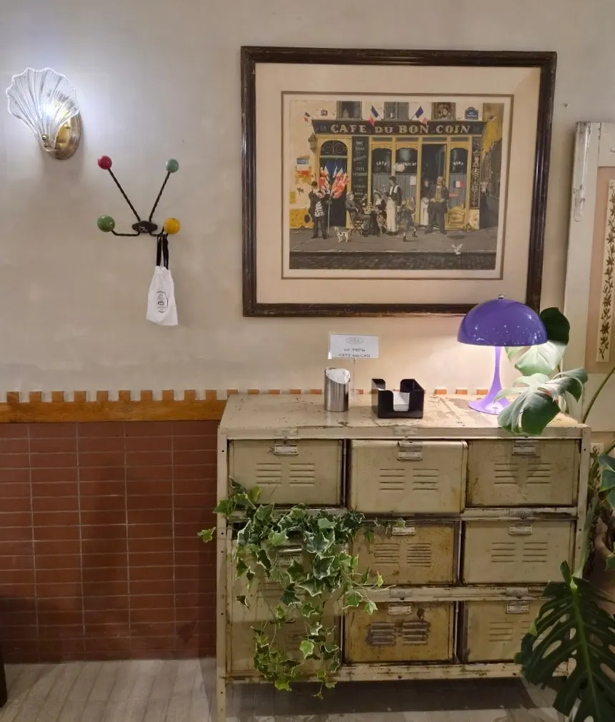 Vintage-style furniture and decor items