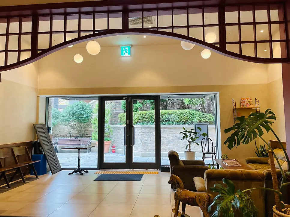 European-style interior seating in the Bueokgan dining hall
