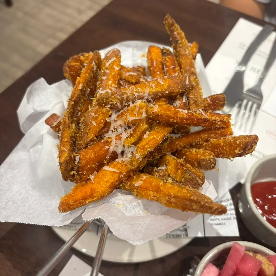 Crispy sweet potato fries