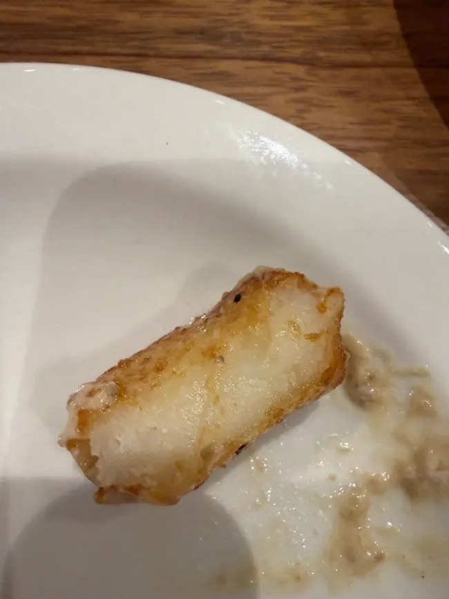Close-up of chewy truffle mushroom gnocchi
