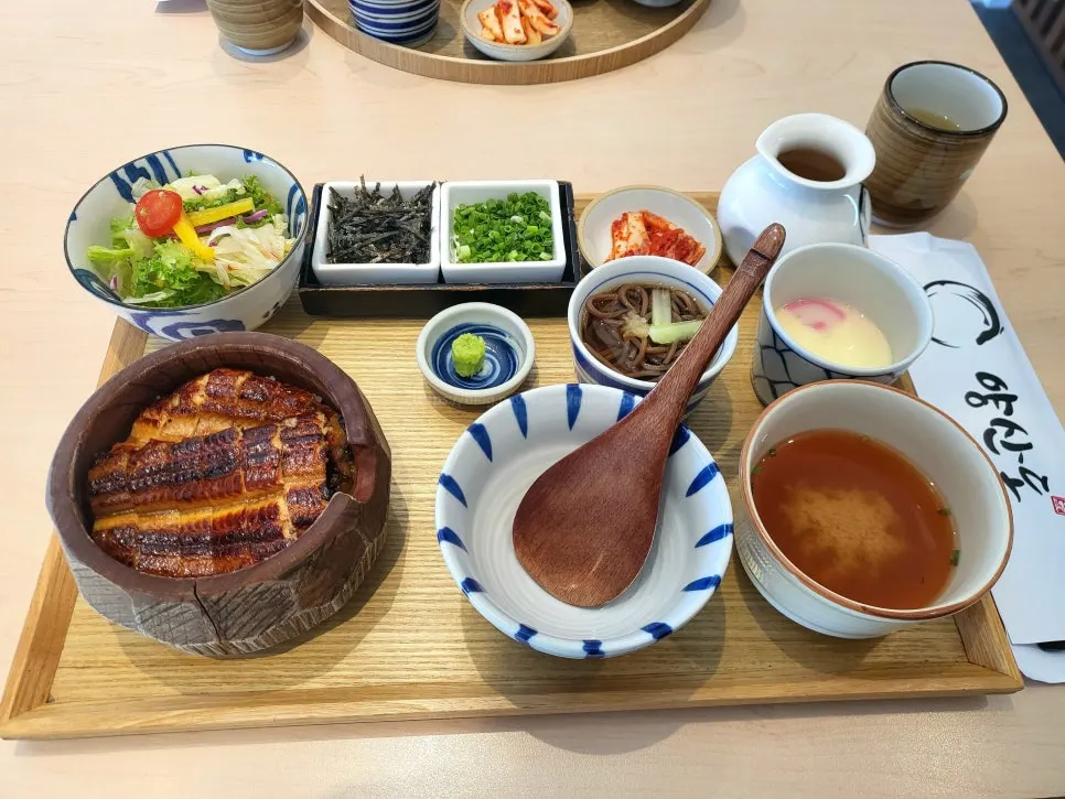 Full hitsumabushi spread at Yangsando