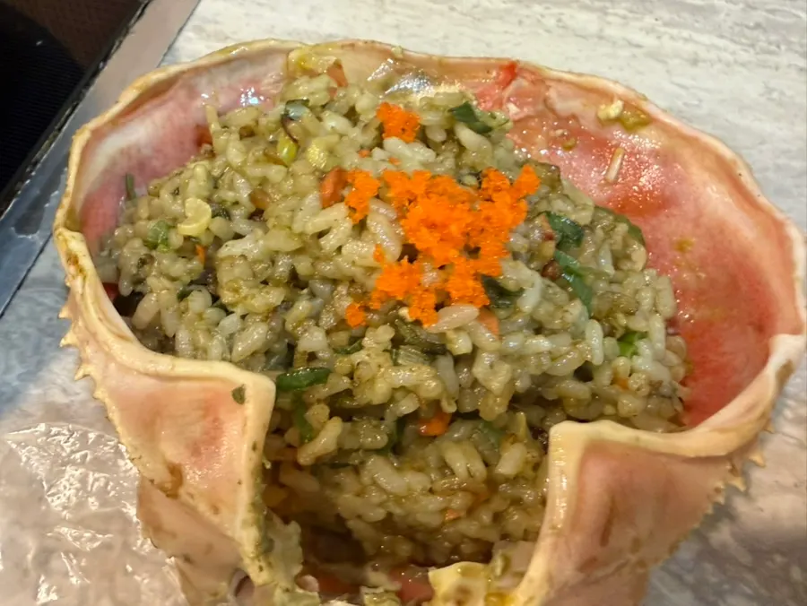 Extra order of crab-shell fried rice