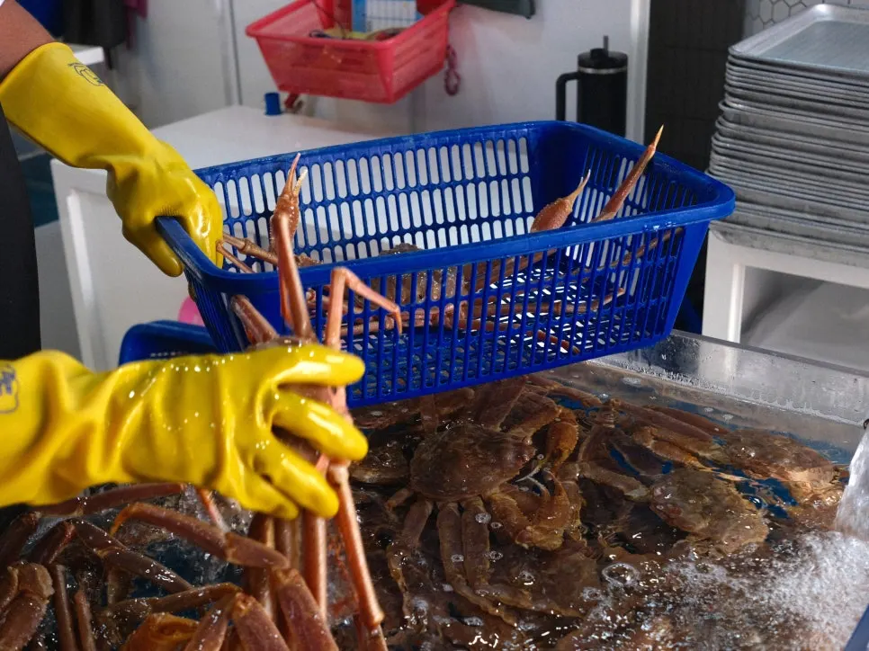 Crab recommended and picked by a staff member