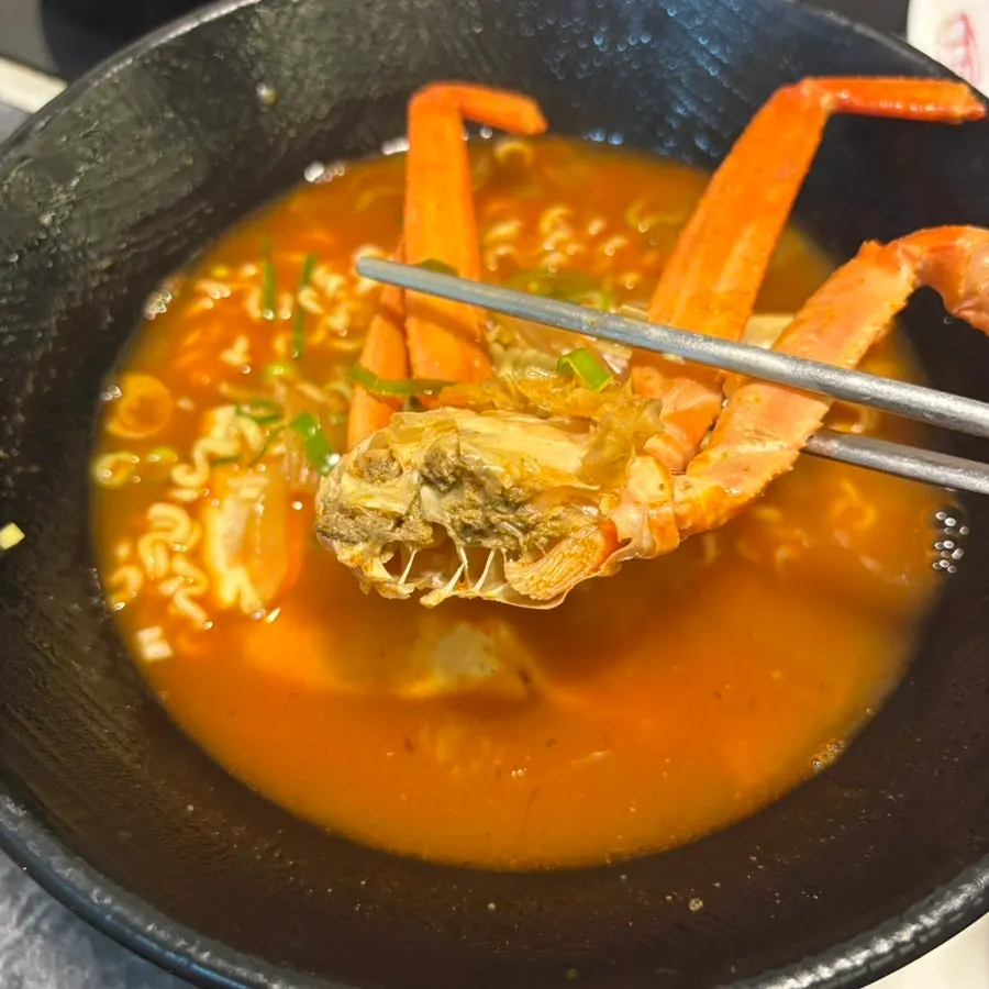An additional order of crab ramyeon