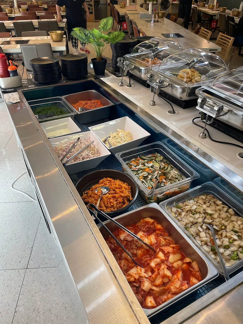 셀프바 김치와 밑반찬