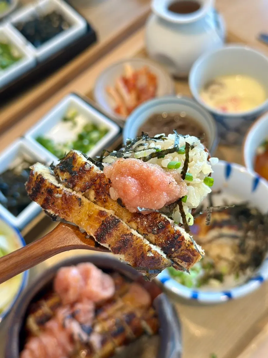 ご飯と淡水うなぎ本来の味を楽しむ一皿
