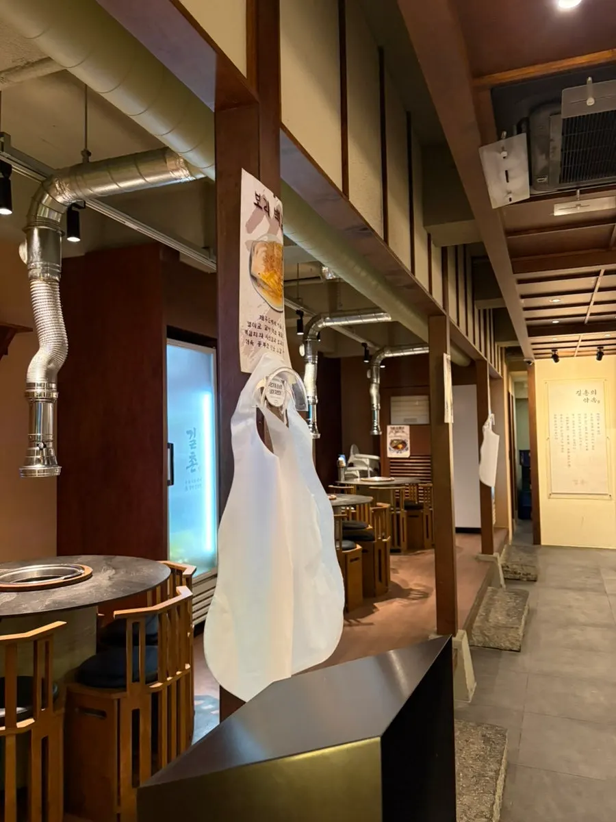 Interior seating at Gilchon Sutbul Galbi Seomyeon Main Branch