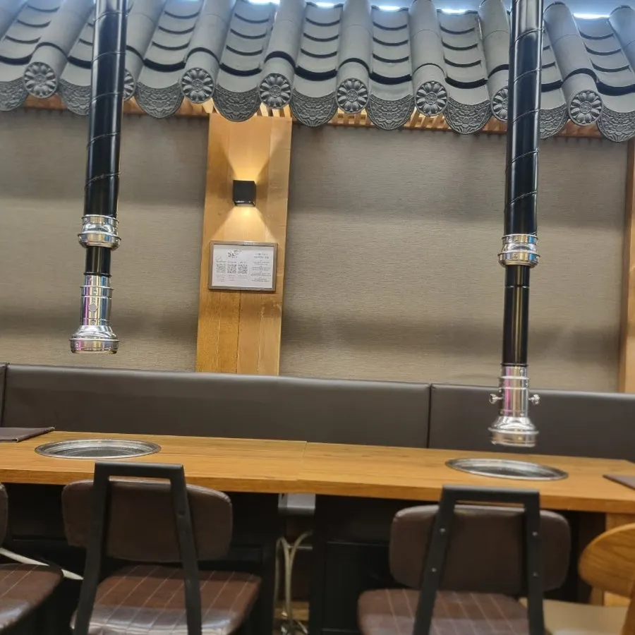 Free underground parking Korean BBQ in Galma-dong, Daejeon: galbisal and hangjeongsal spread at Gildon
