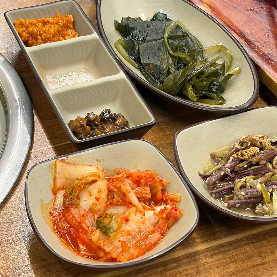 히말라야 소금과 표고와사비 소스