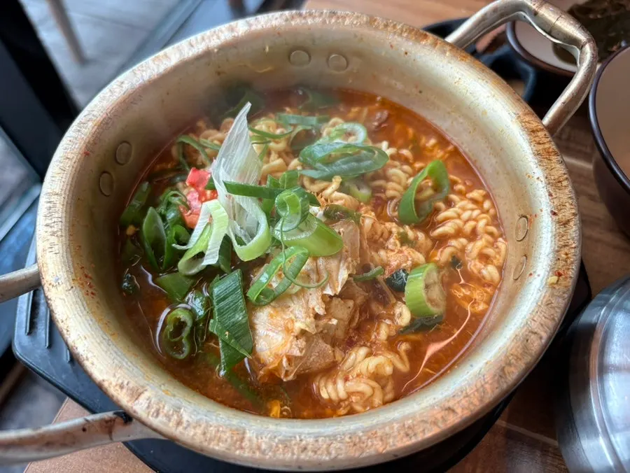 영수증 리뷰로 받은 꽃게 라면