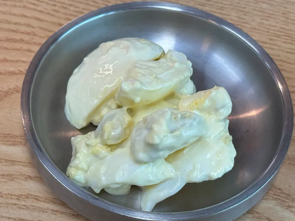 직접 만든 나물 반찬 클로즈업
