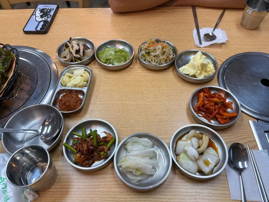 소나무식당 2인 상차림 전체