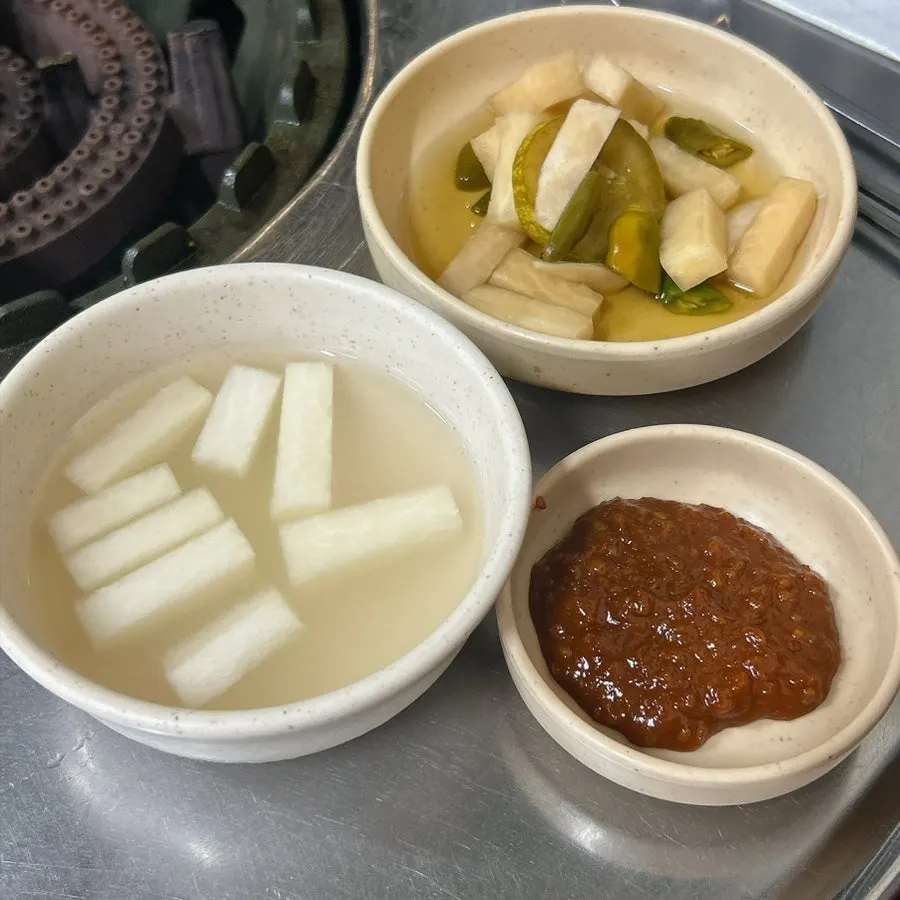 곱창구이 상차림 준비 모습